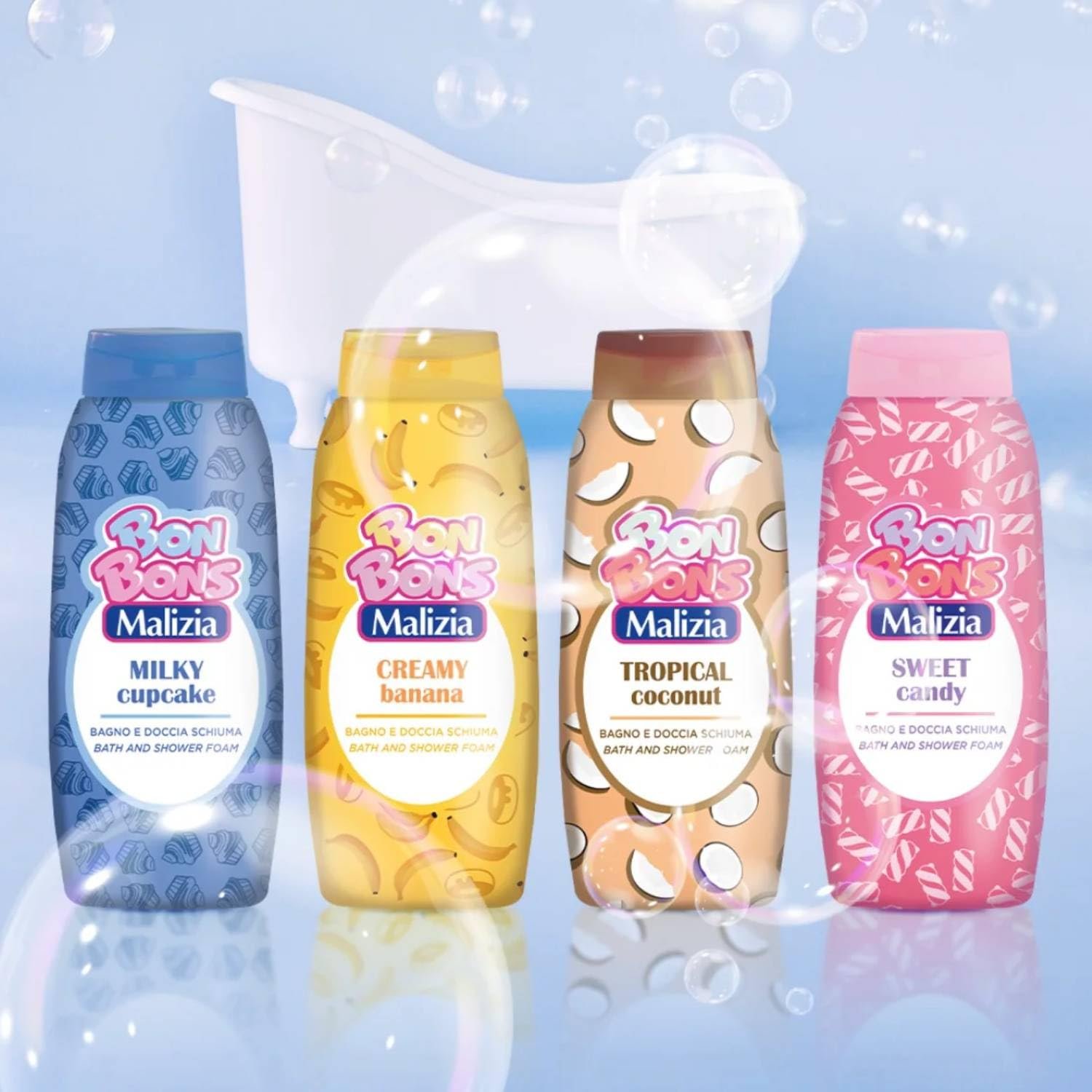 Піна для ванни Malizia Tropical Coconut 500 мл, фото №3 Піна для ванни Malizia Tropical Coconut 500 мл, фото №3