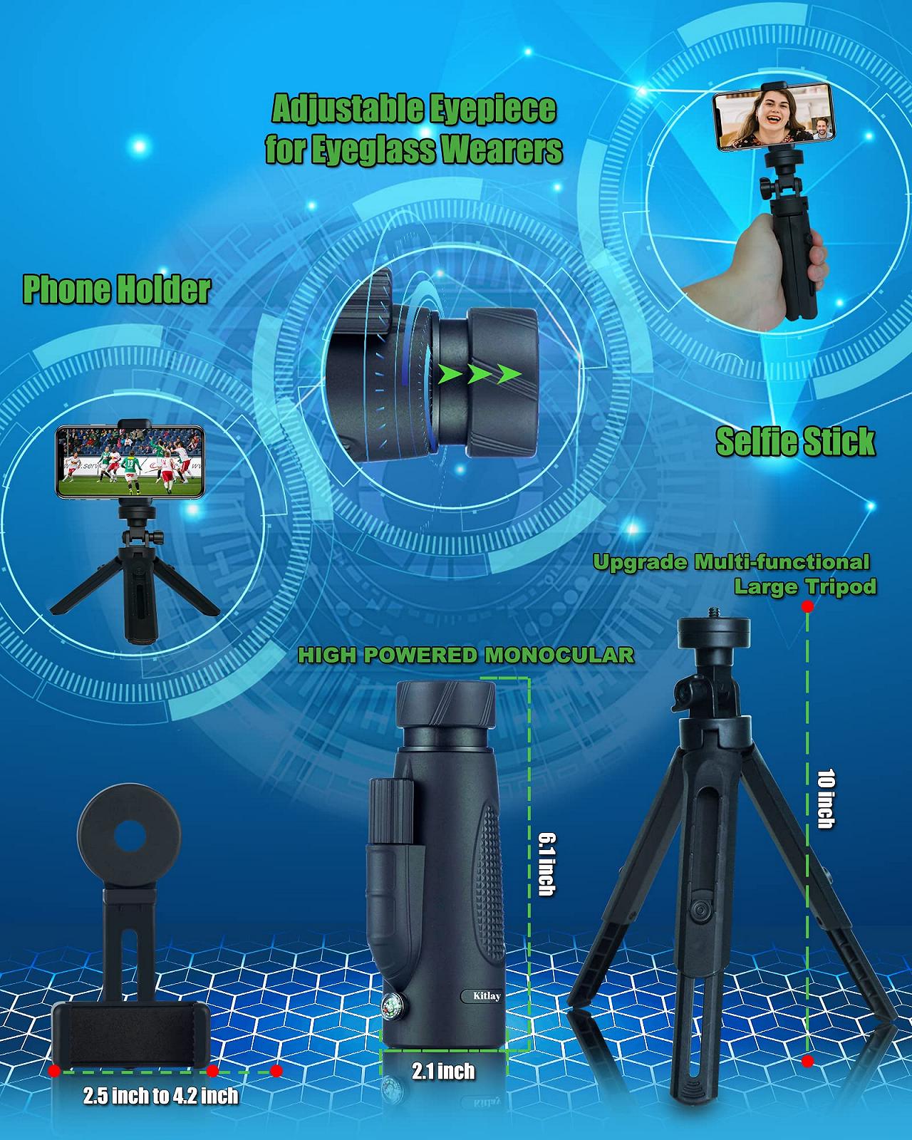 Монокуляр Binoculars HD 20 x 50, фото №6
