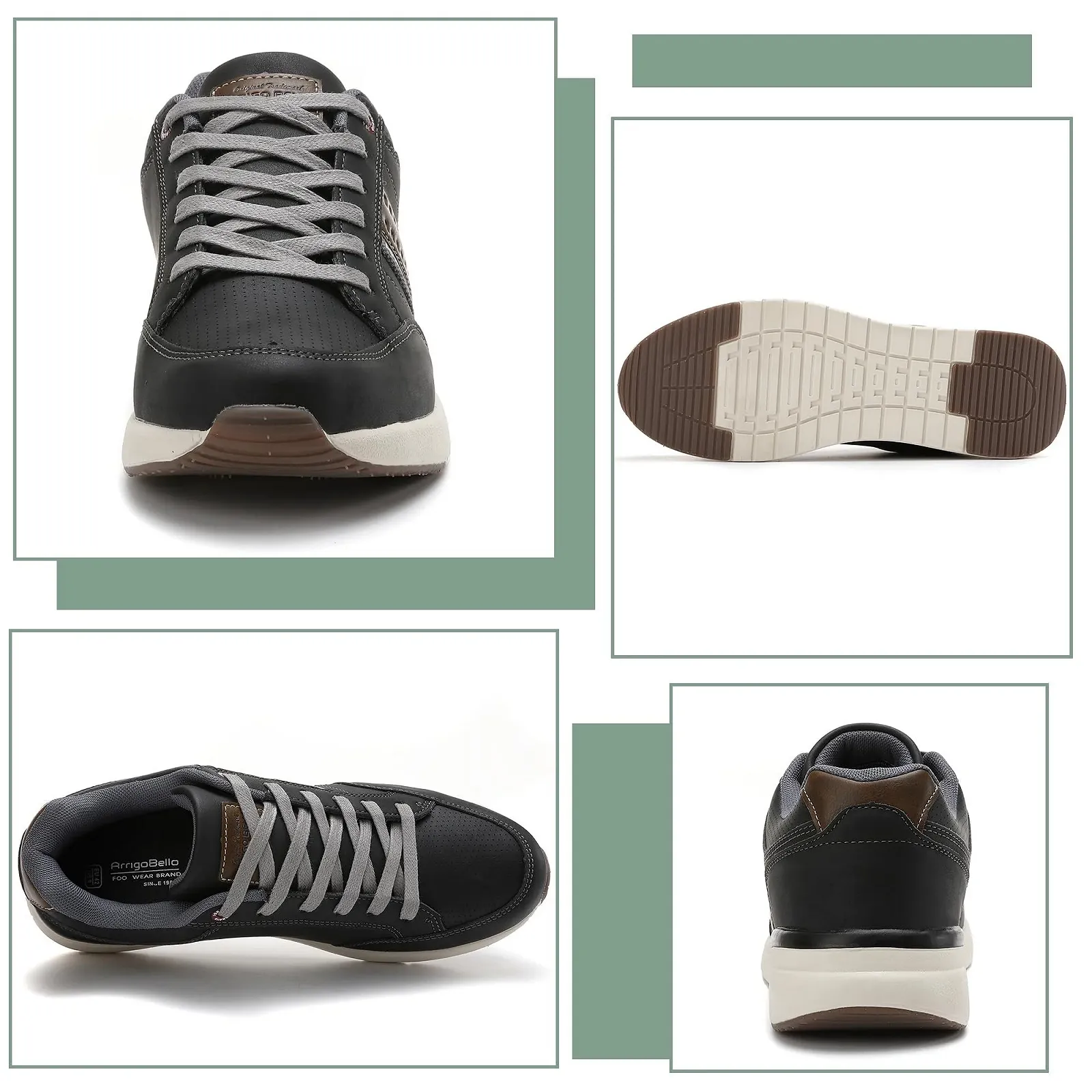 Кросівки ARRIGO BELLO Чоловічі Повсякденні Модні Нековзні Легкі Шкіряні, фото №2 Кросівки ARRIGO BELLO Чоловічі Повсякденні Модні Нековзні Легкі Шкіряні, фото №2