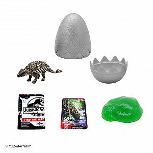 Фигурки динозавров Jurassic Captivz Rebirth, 12 штук в PDQ, 3 яйца в ряд synthetic.ua - Фото 1
