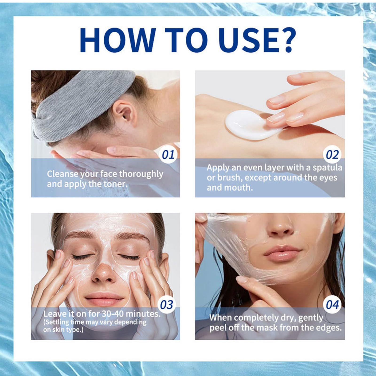 Маска для обличчя зволожуюча Tkekruh 60 г (2 шт.), фото №4