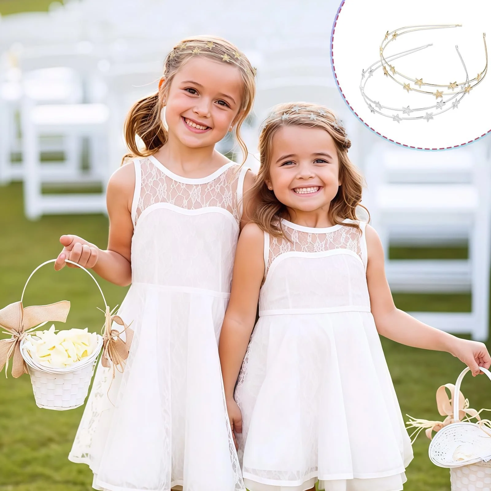 Набір з 2 жіночих обручів для волосся, фото №6