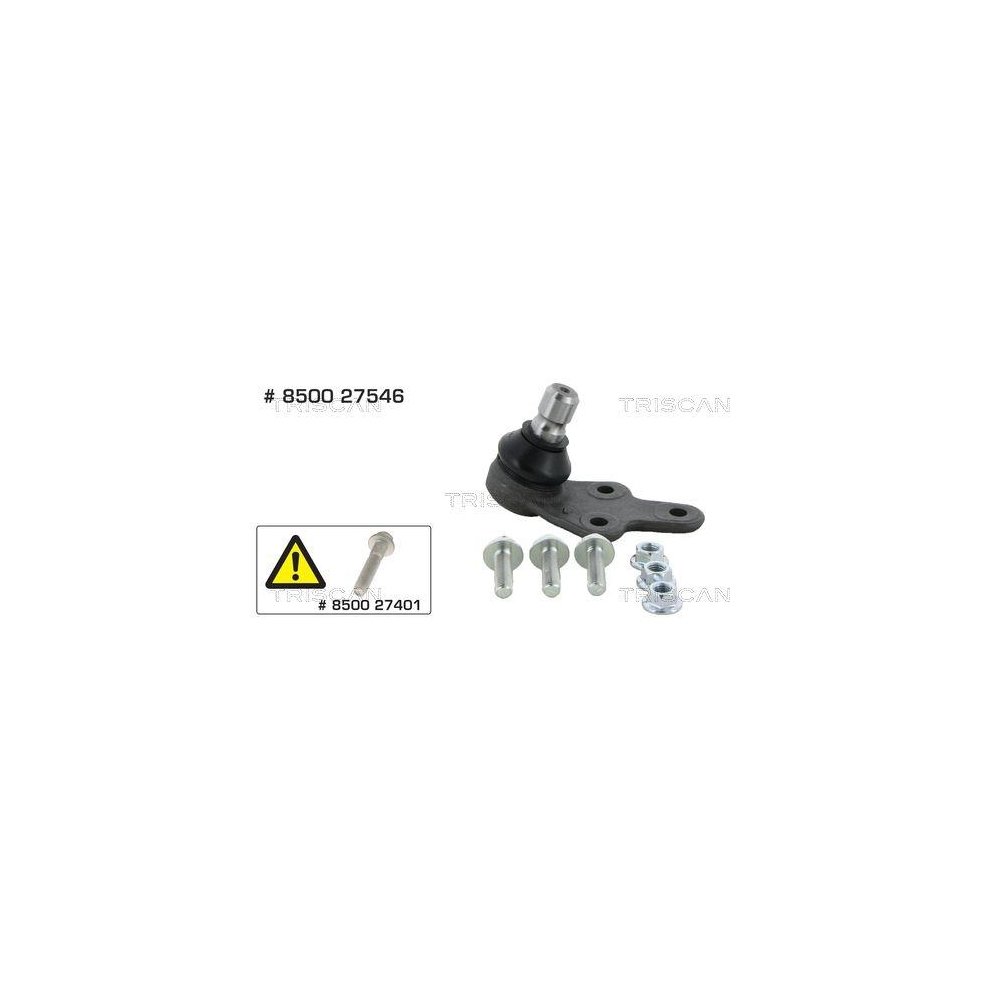 Кульова опора TRISCAN 8500 27546, передня вісь зліва, зовнішня, нижня, фото №1