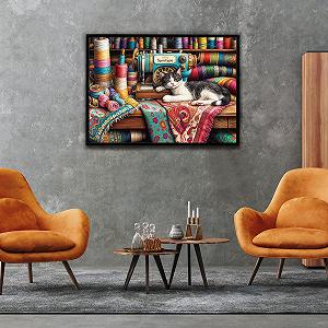 Пазл Tailor Cat, 1000 елементів, Різнокольоровий synthetic.ua - Фото 1