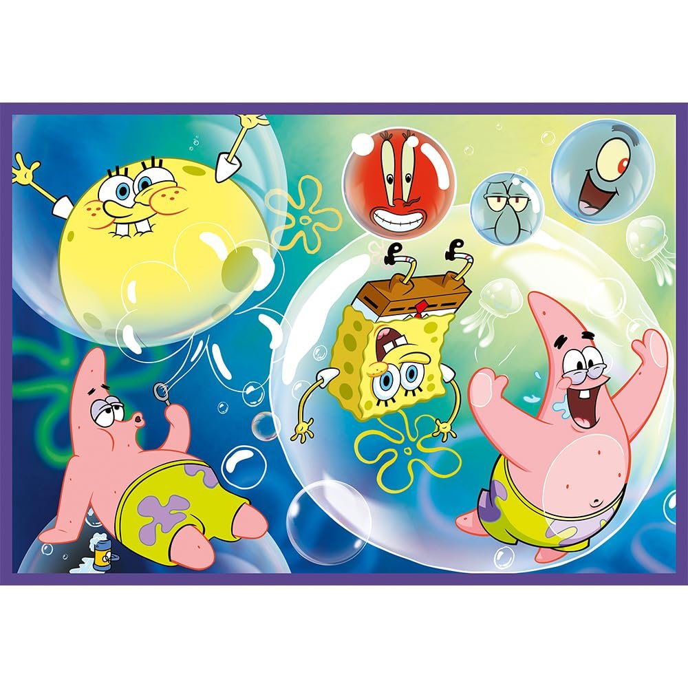 Пазл Trefl Божевільний світ Губки Боба 4-в-1 4 x 250 деталей, фото №7