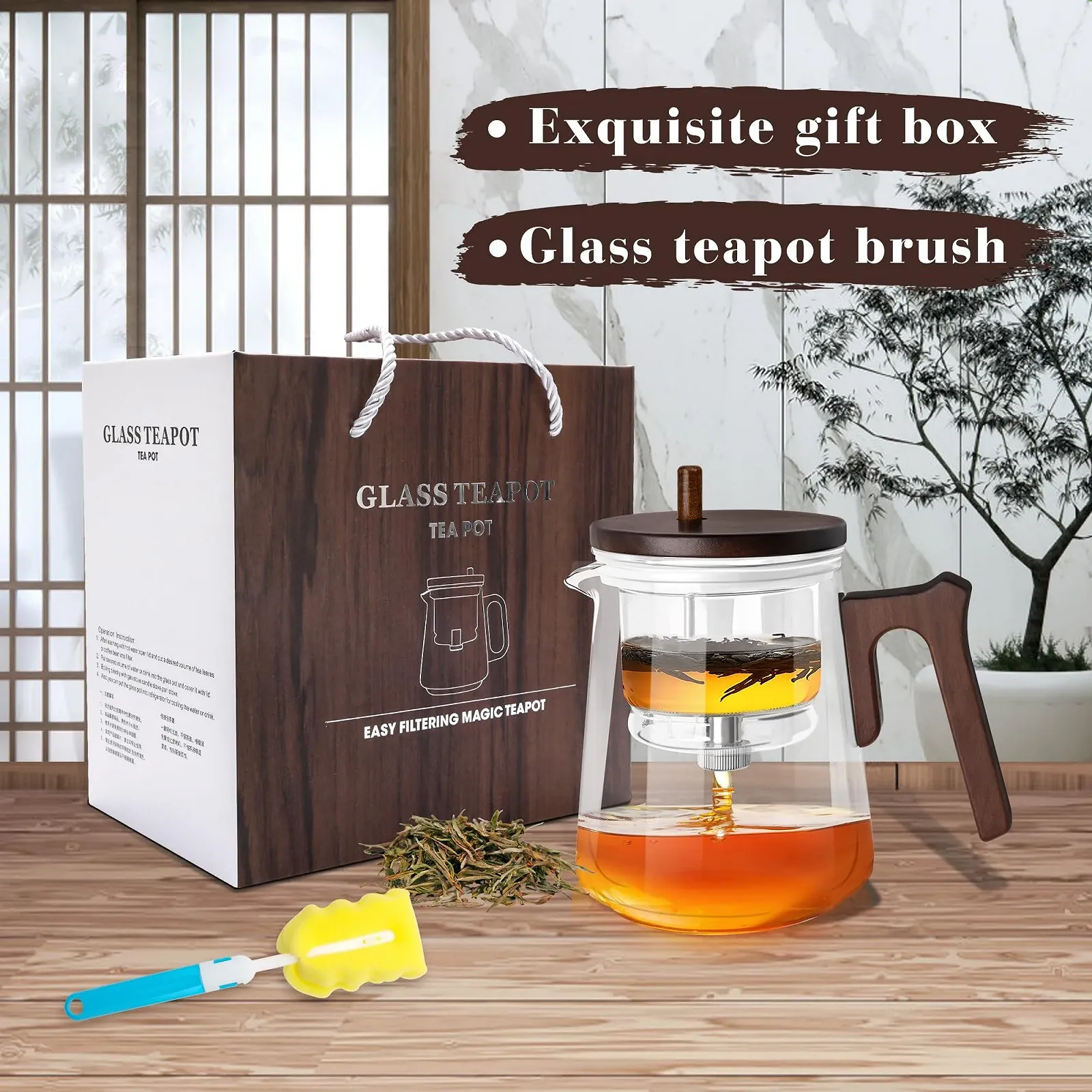 Чайник-заварник Enchanti Magic з функцією автоматичного відділення води, 800 мл, фото №6