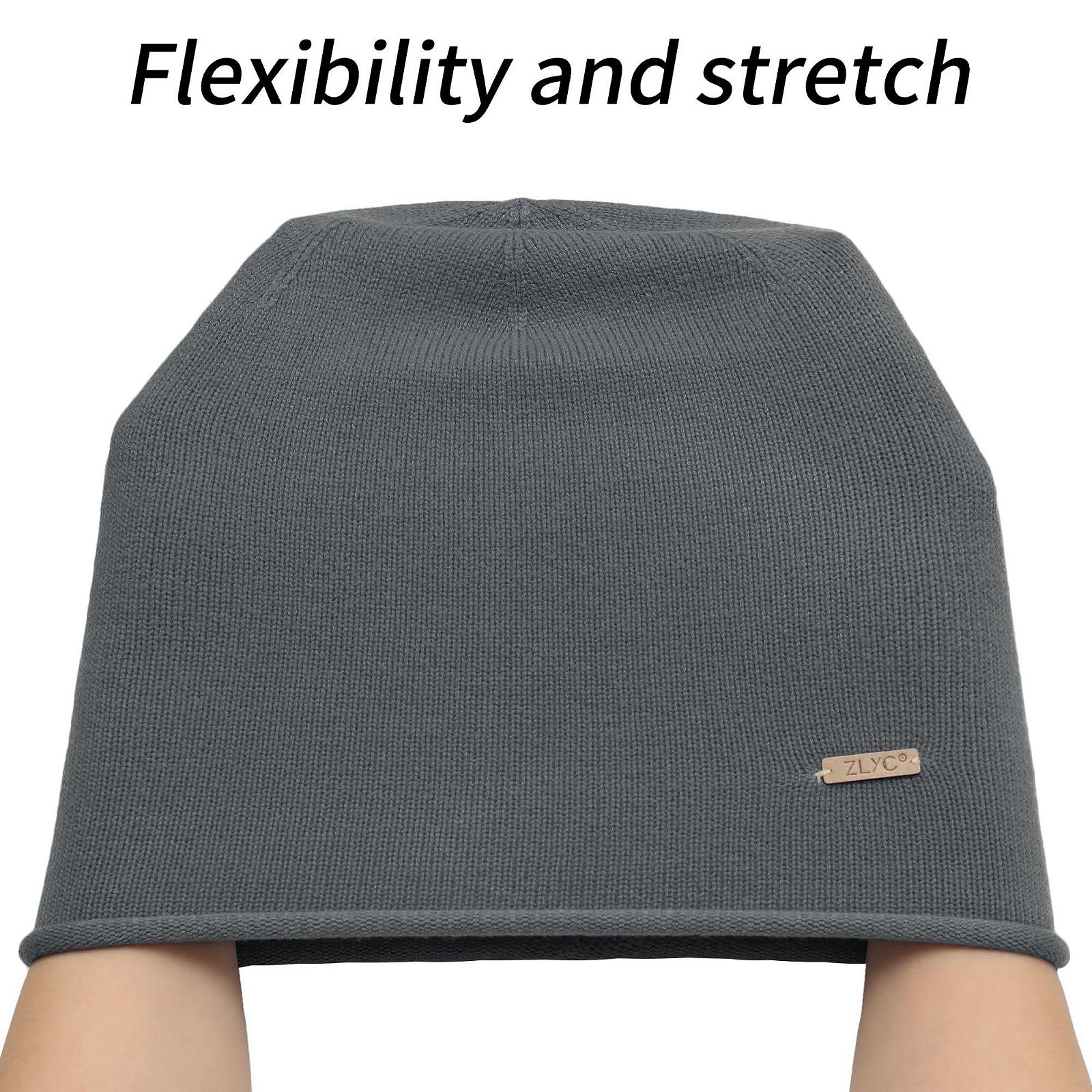 Шапка ZLYC В'язана зимова з вовни та кашеміру, фото №6