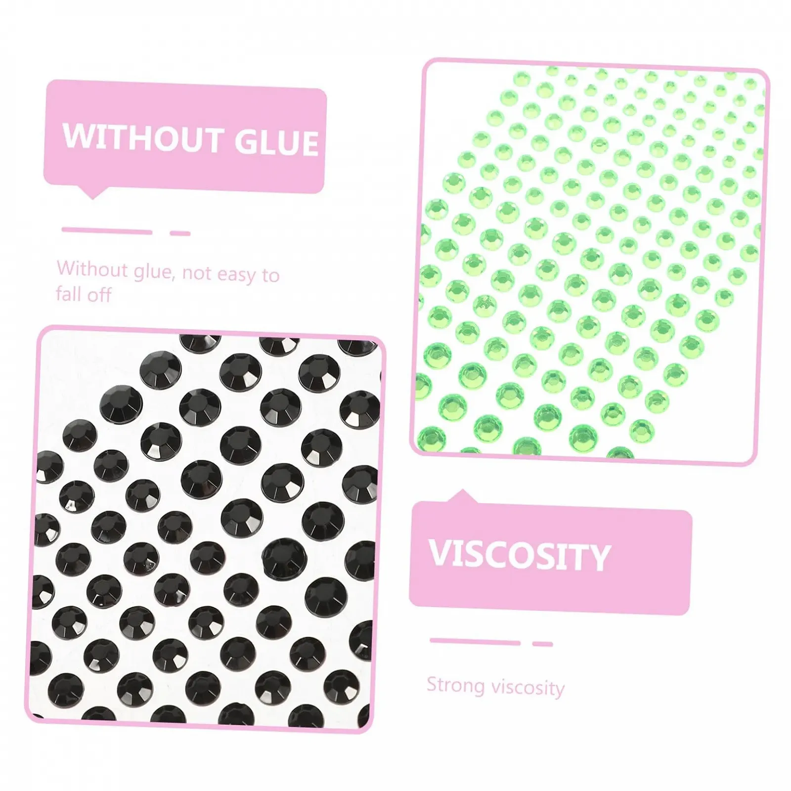 Стразы для лица Abaodam 12 листов, самоклеящиеся, для DIY украшений для лица, стразы для макияжа, украшения для глаз, наклейки для лица, украшения для тела, наклейки для тела, фото №8