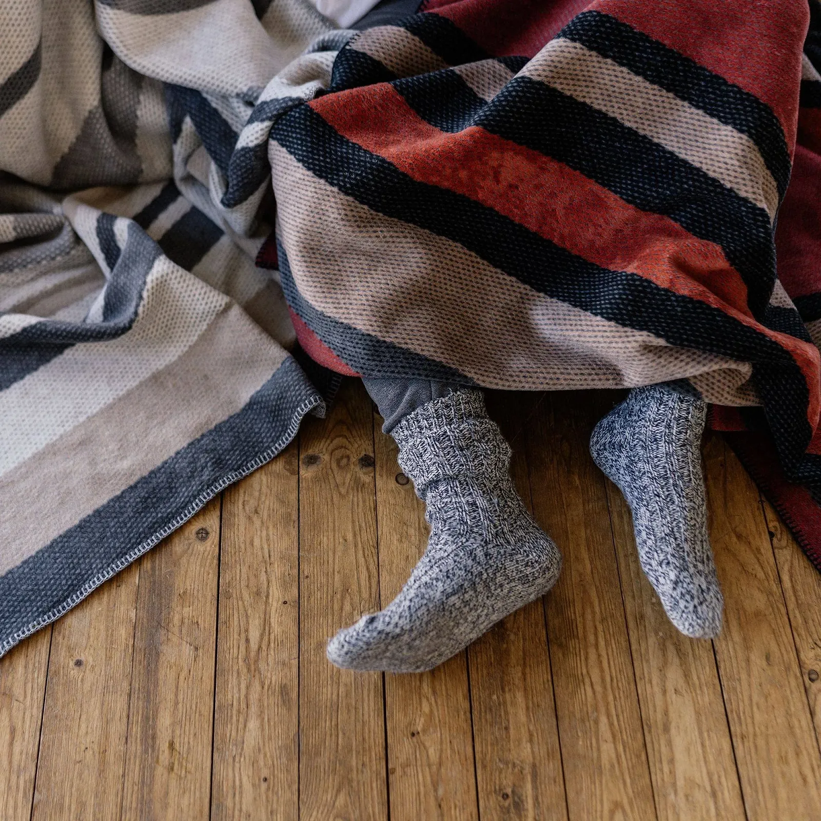 Покрывало Ibena Latina Антрацитовый/Терракотовый 150 x 200 см, фото №6