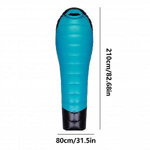 Спальний мішок Ultralight Компактний Зимовий Пуховий Чорний synthetic.ua - Фото 1