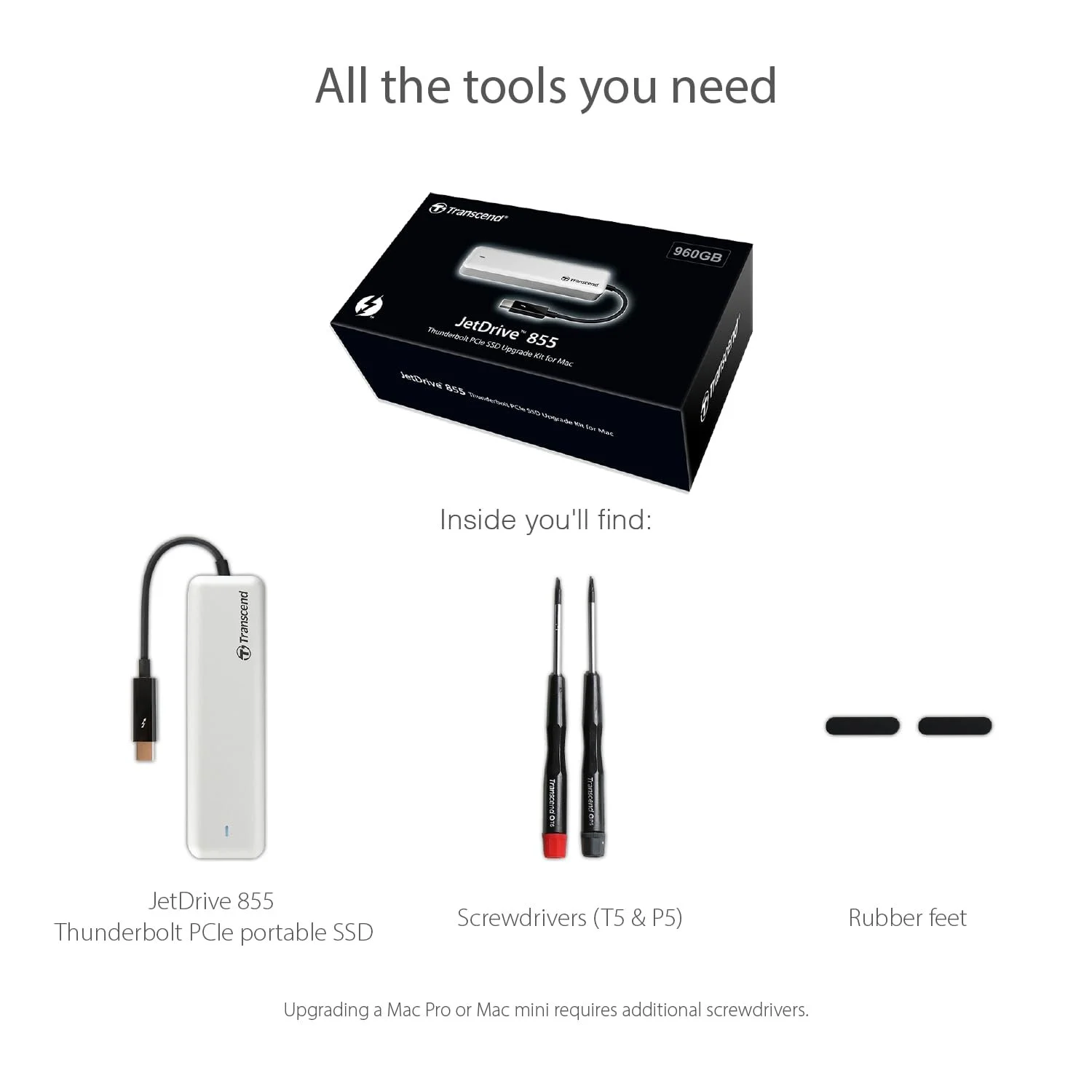 Портативный SSD накопитель Transcend JetDrive 855 TS480GJDM855 480 GB Thunderbolt NVMe PCIe, фото №10 Портативный SSD накопитель Transcend JetDrive 855 TS480GJDM855 480 GB Thunderbolt NVMe PCIe, фото №10
