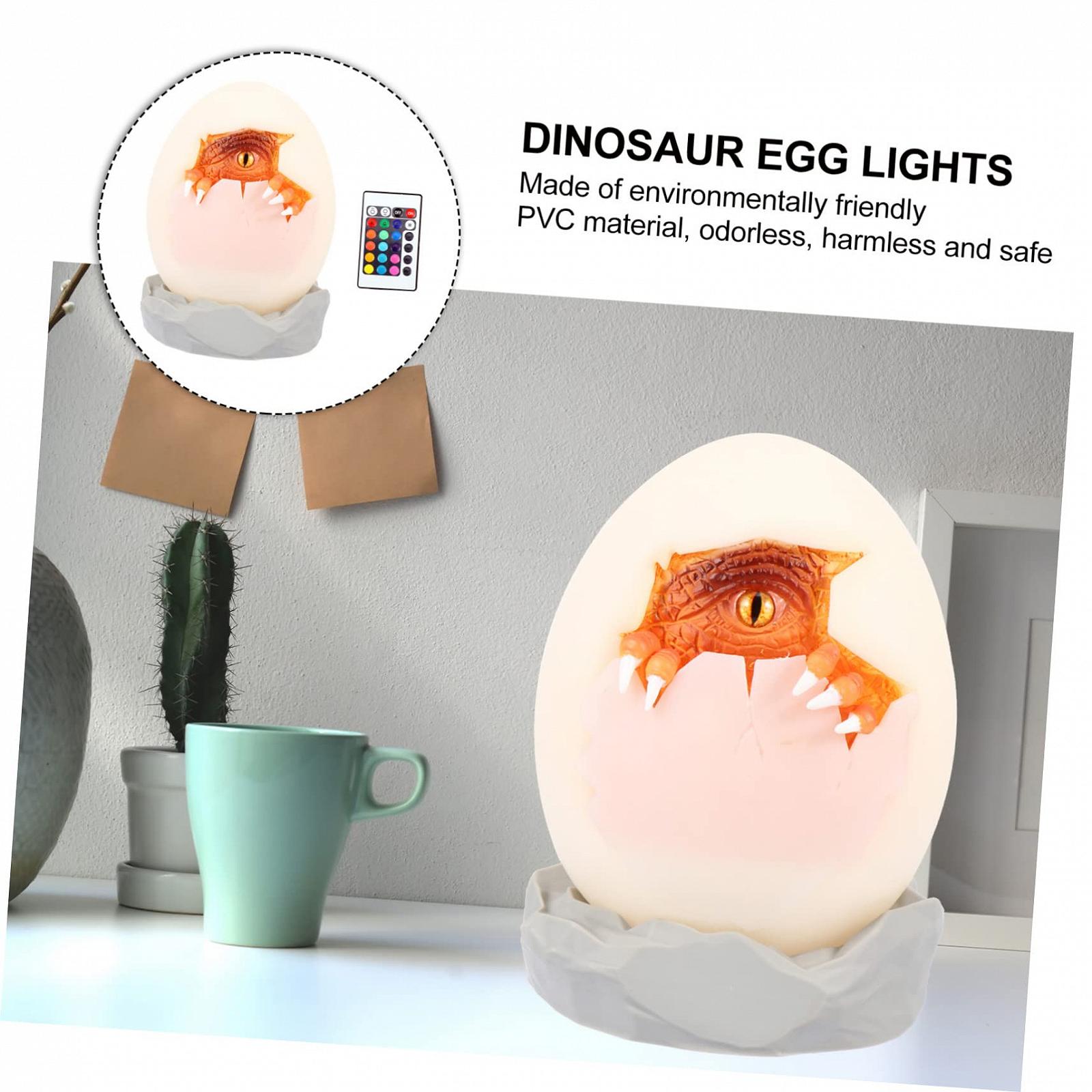 Ночник Housoutil 3D Ночник-Динозавр Dinosaurier-ei-lichter 3D-LED лампа Детский, фото №3