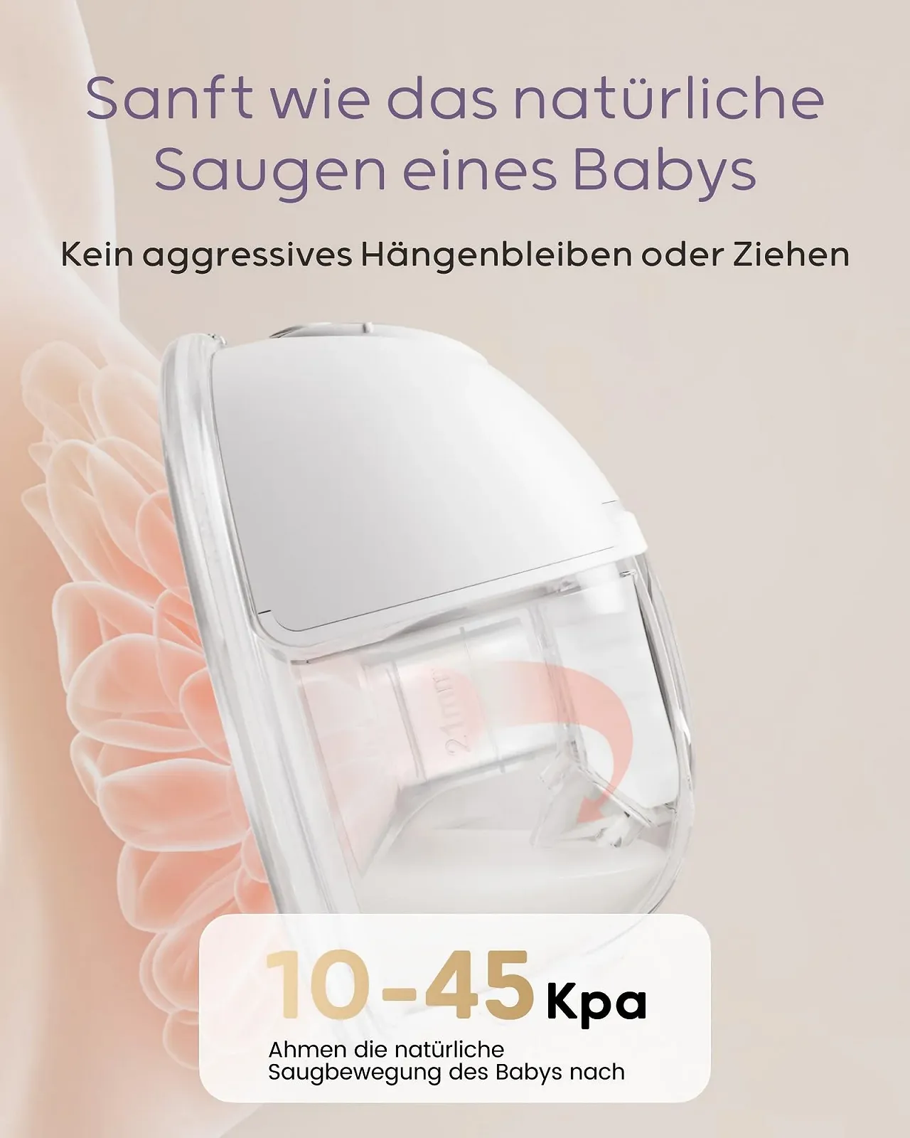 Молокоотсос электрический портативный Nuliie S32, 4 режима, 9 уровней, фланец 24 мм с LED-дисплеем, дополнительный 1 фланец 18 мм & 21 мм и сменные утиные клапаны (1 шт, Белый), фото №3 Молокоотсос электрический портативный Nuliie S32, 4 режима, 9 уровней, фланец 24 мм с LED-дисплеем, дополнительный 1 фланец 18 мм & 21 мм и сменные утиные клапаны (1 шт, Белый), фото №3