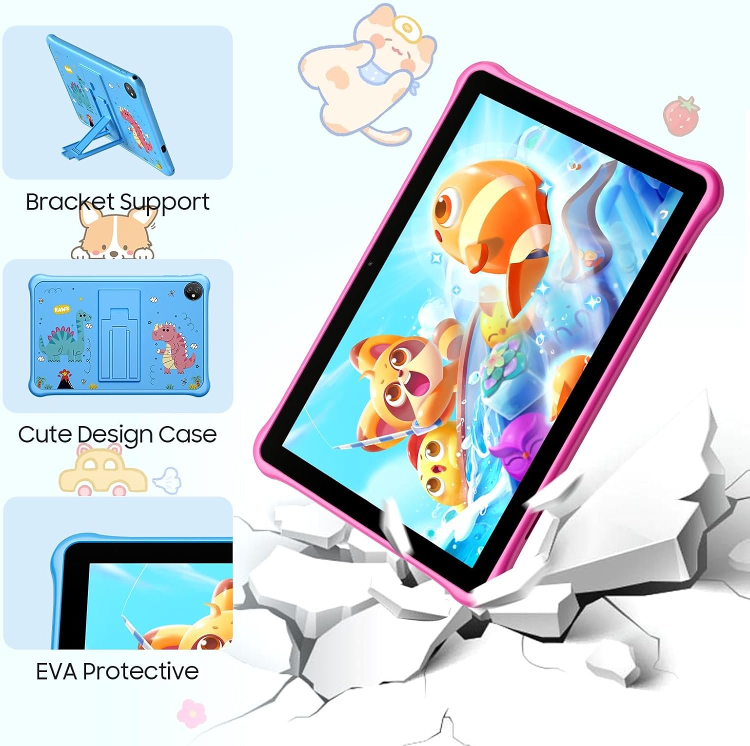 Планшет 10.1" Blackview Tab 30 Kids 2+4/64Gb 4 ядра Android 13 5100 mAh Розовий, фото №5