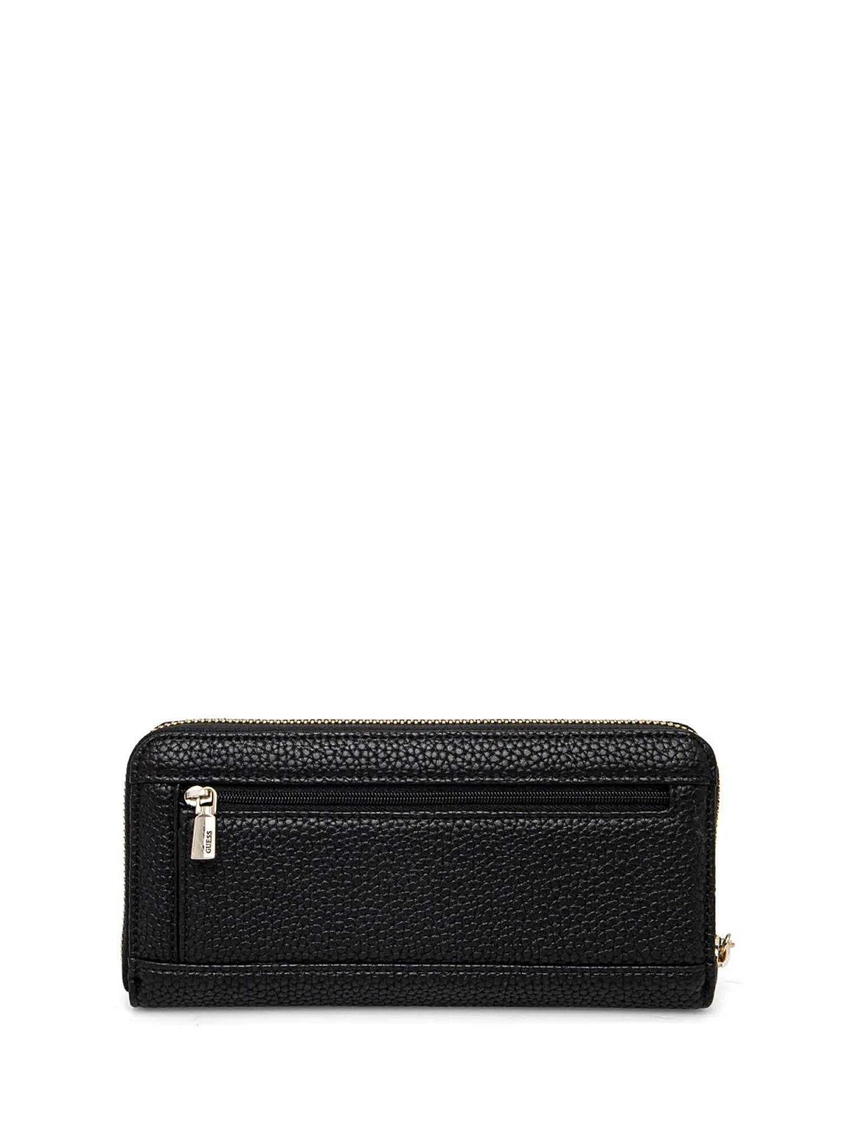Кошелек GUESS Eco Brenton SLG Large Zip Around L Black Черный Классический, фото №2