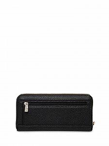 Кошелек GUESS Eco Brenton SLG Large Zip Around L Black Черный Классический synthetic.ua - Фото 1