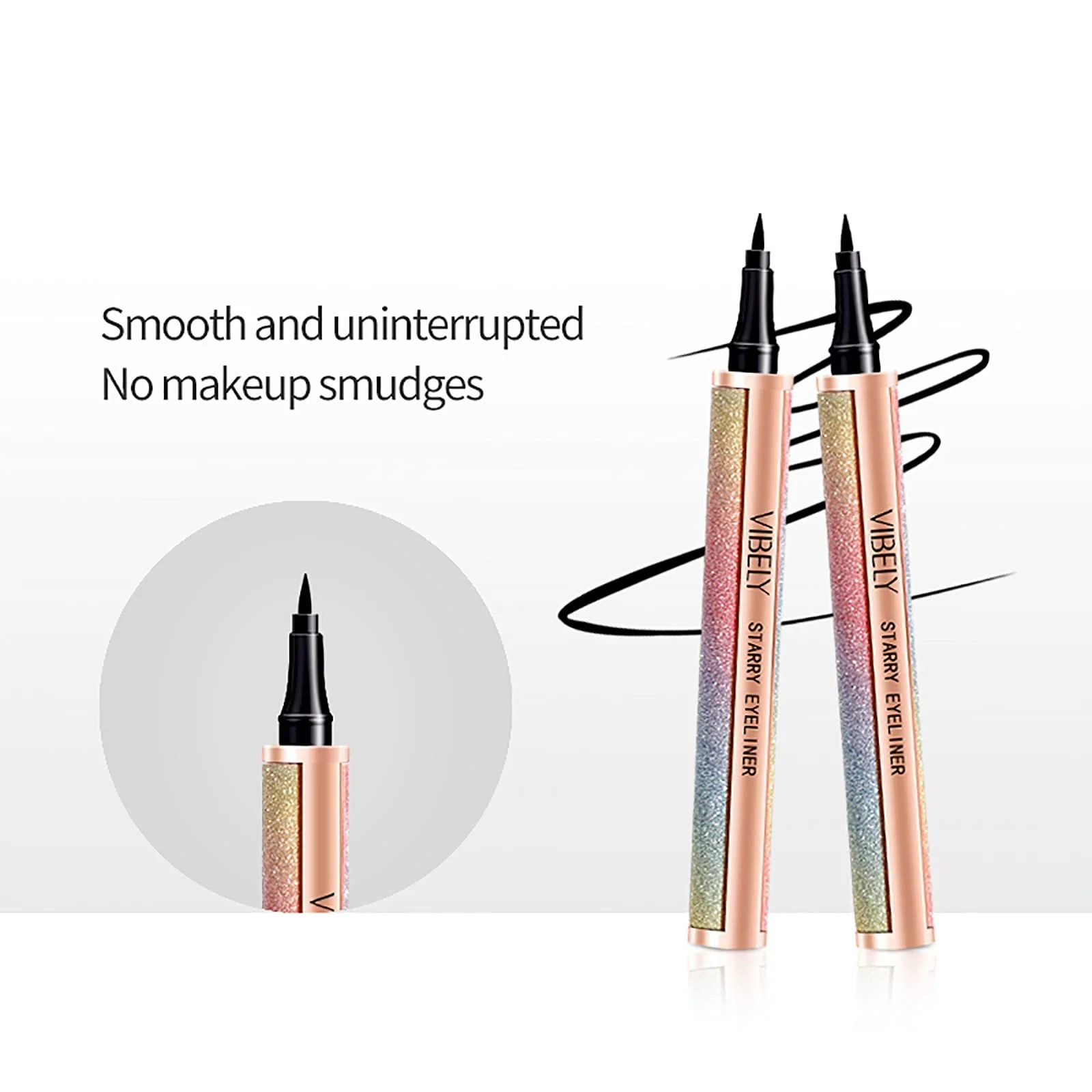 Підводка Starry Sky Stay&me Professional Makeup Ink Eye Liner Водостійка чорна, фото №5