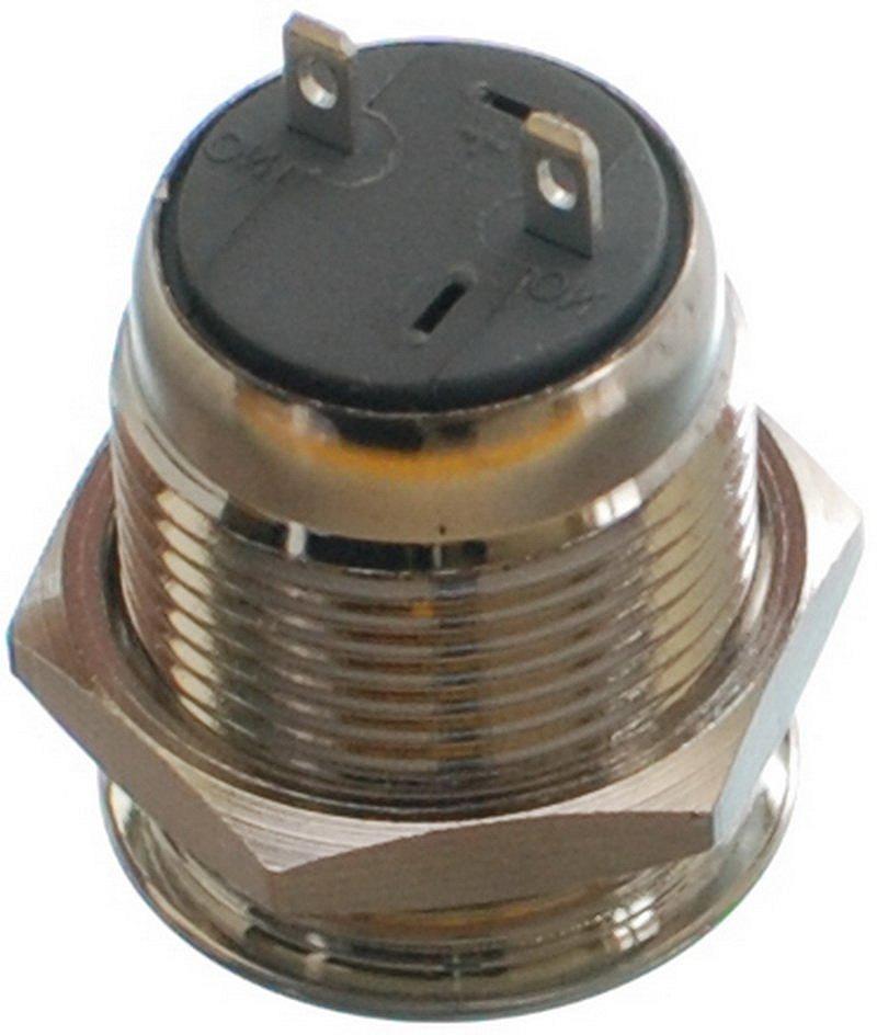 Кнопка антивандальна VJ Parts d18mm стрижка 16mm h23mm 2 позиції контакту, фото №2