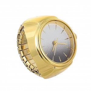 Кільце-годинник Healvian регульований кварцовий, золотий - Фото 1