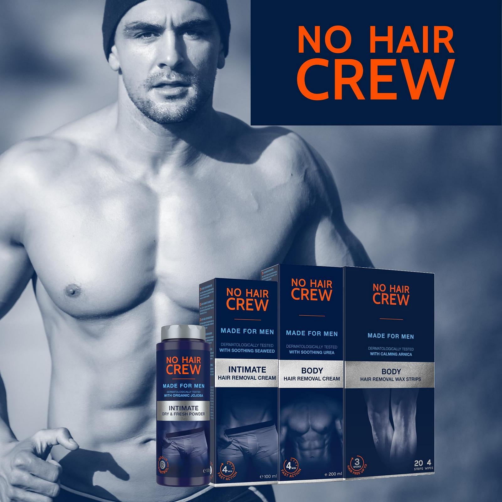Пудра для интимной гигиены NO HAIR CREW Dry & Fresh мужская без талька 100 г, фото №7