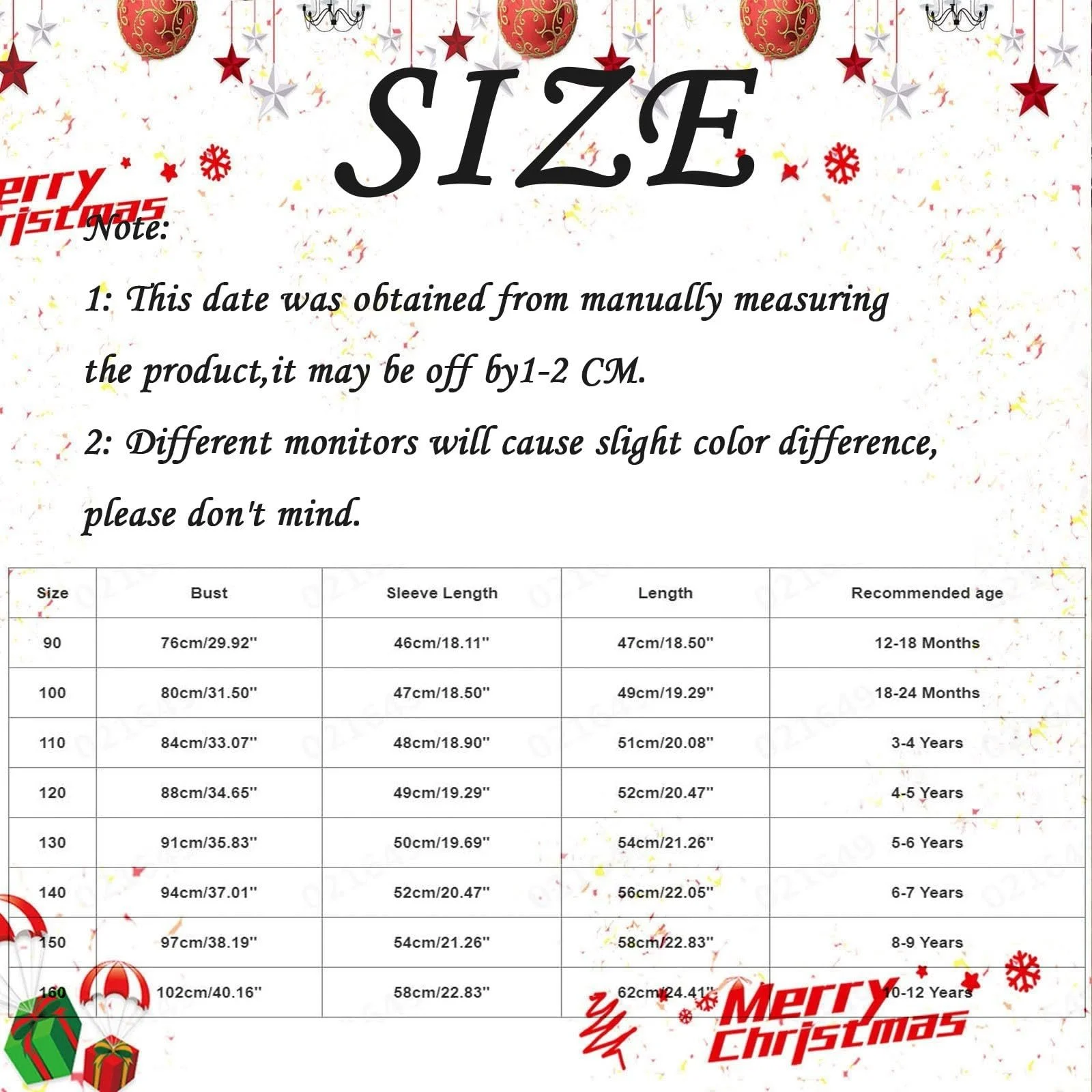 Різдвяний Світшот Толстовка для дітей з довгими рукавами та модним принтом, фото №4