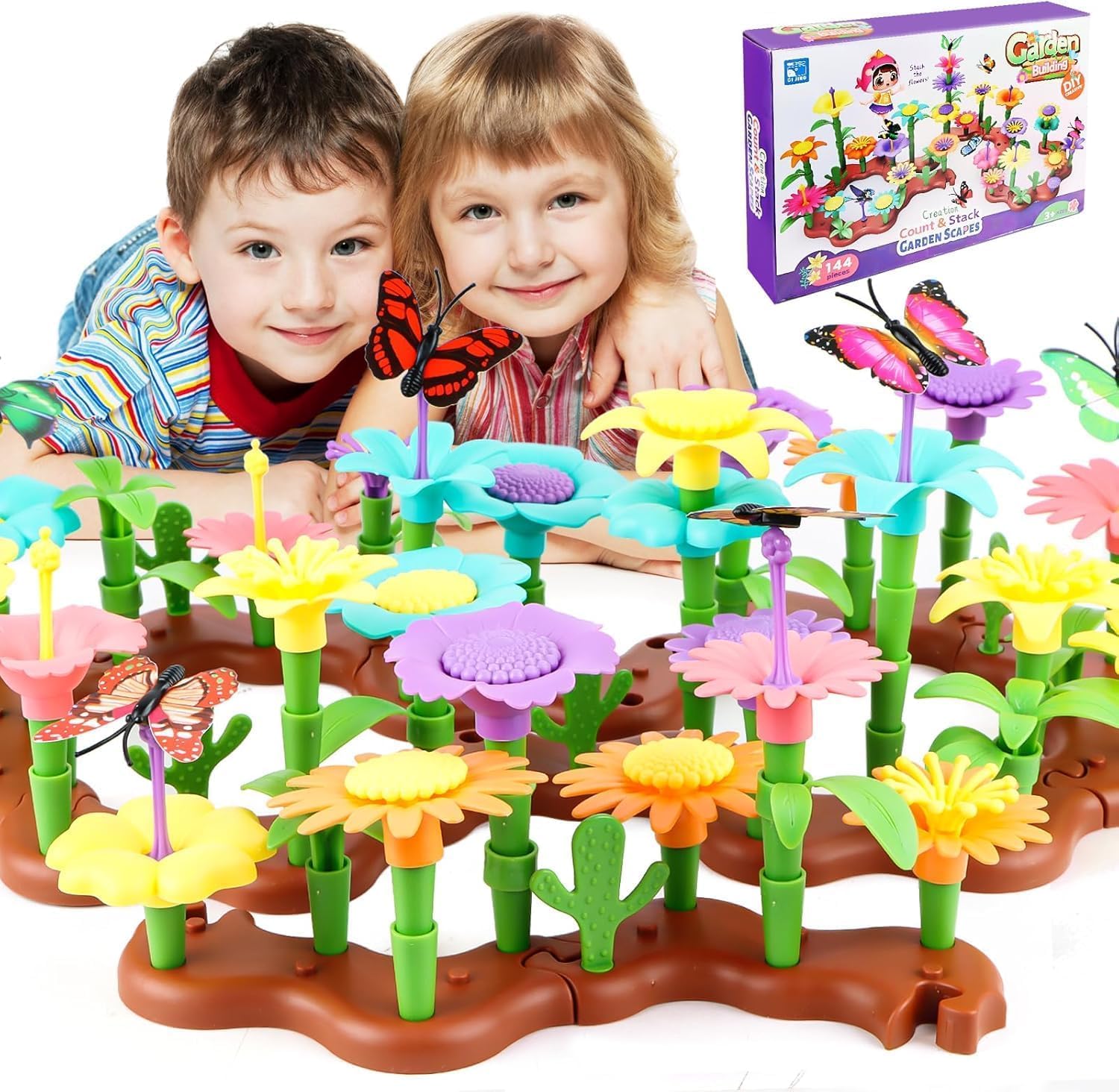 Игрушка Flowers Garden 144 Pieces Для девочек и мальчиков от 3 лет, фото №1