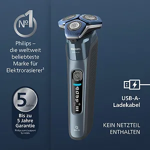 Електробритва Philips Series 7000 S7882/54 для вологого та сухого гоління Ice Blue synthetic.ua - Фото 1