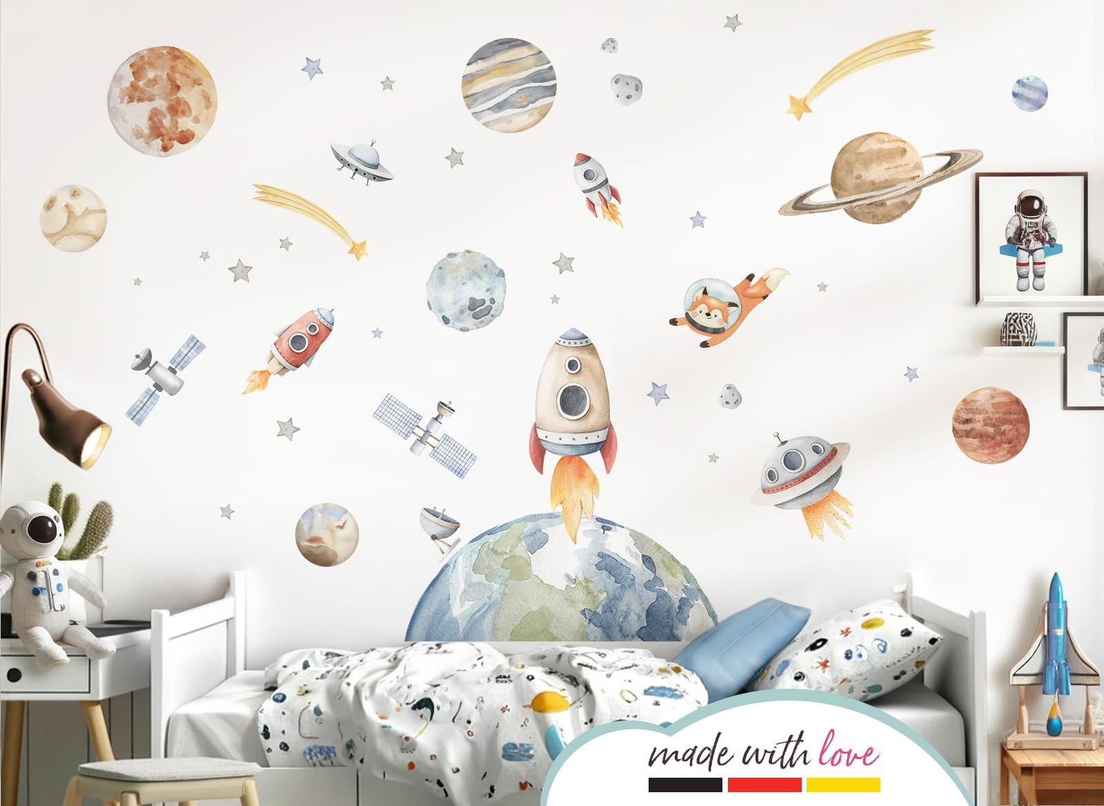 Наклейка на стену Little Deco Space Ship DL5076 XXL, фото №2