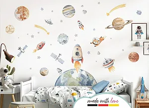 Наклейка на стіну Little Deco Space Ship DL5076 XXL synthetic.ua - Фото 1