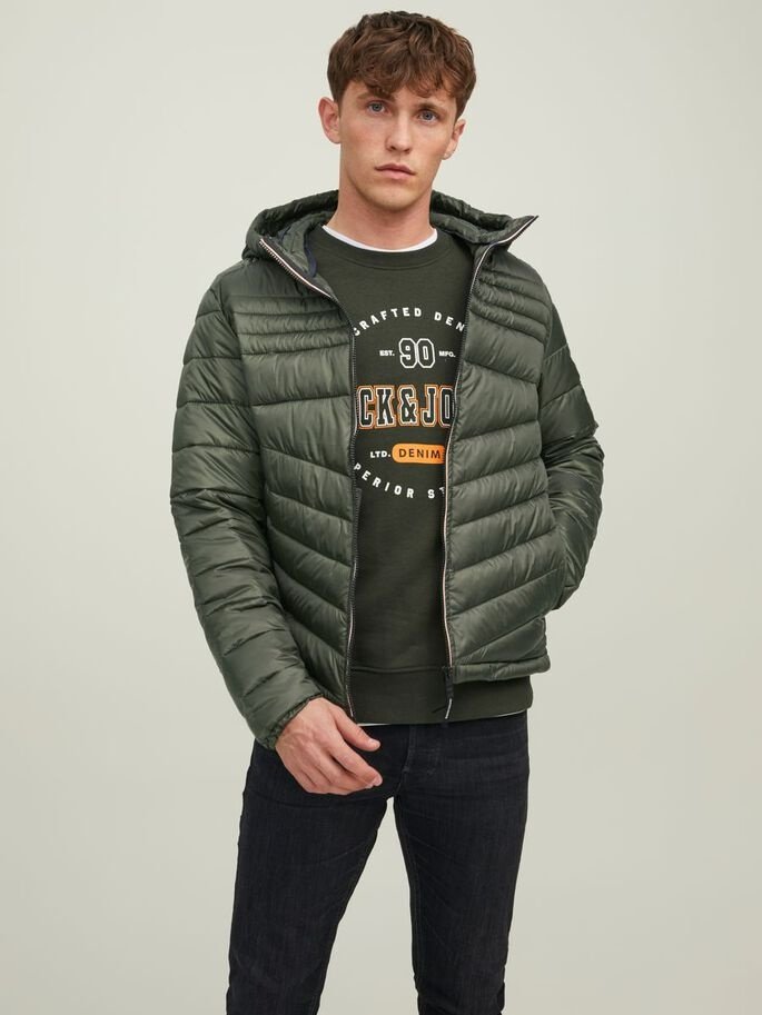 Куртка Jack&Jones HERO Puffer 12211785 Хаки S, фото №1