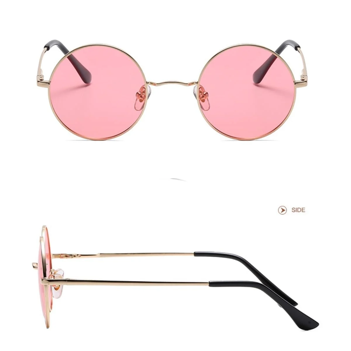 Сонцезахисні окуляри Круглі Поляризовані Ретро Класичні WDZAYXC з металевою оправою для чоловіків та жінок, фото №2 Сонцезахисні окуляри Круглі Поляризовані Ретро Класичні WDZAYXC з металевою оправою для чоловіків та жінок, фото №2