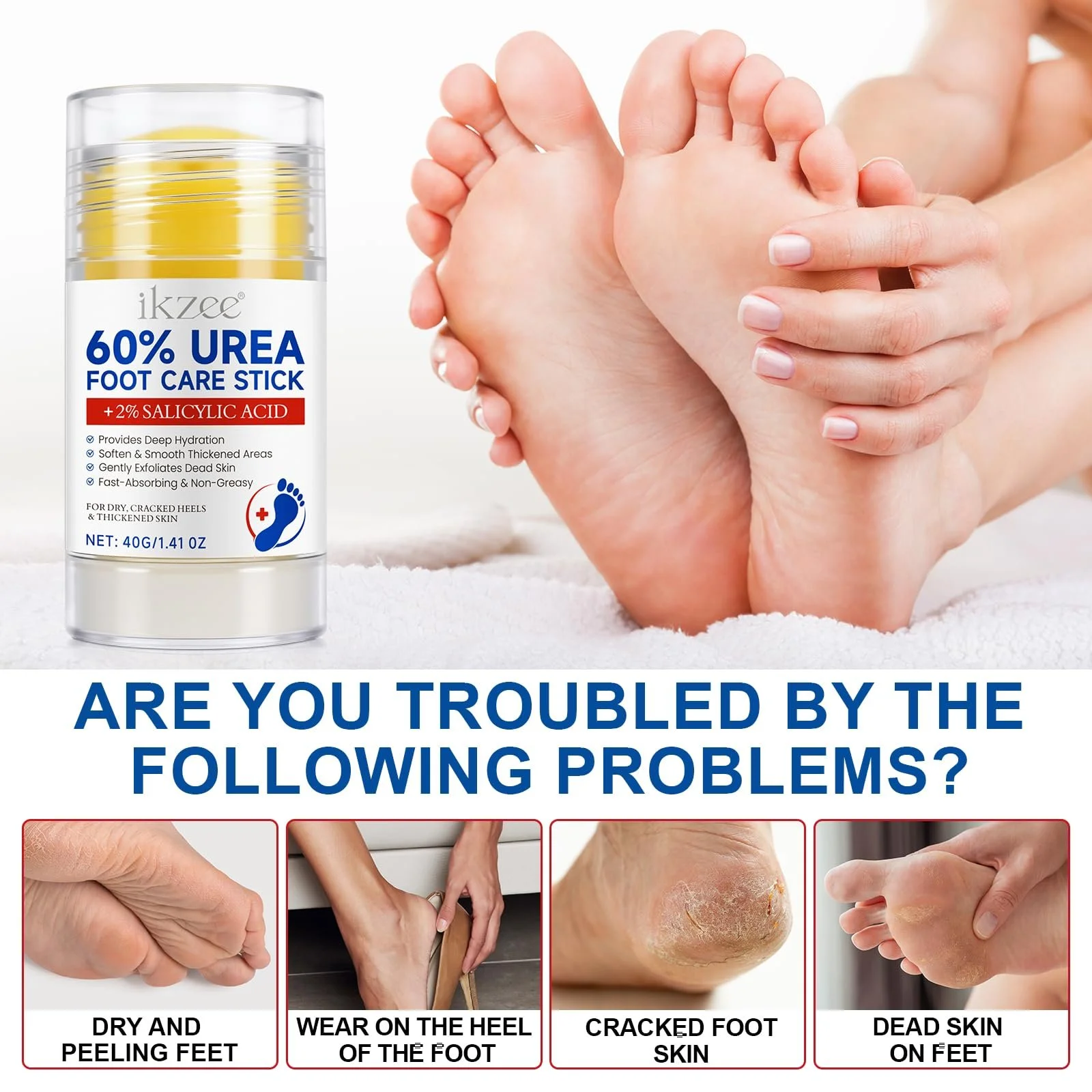 Крем для ног с мочевиной 60% для сухой и огрубевшей кожи набор из 2 шт, фото №2