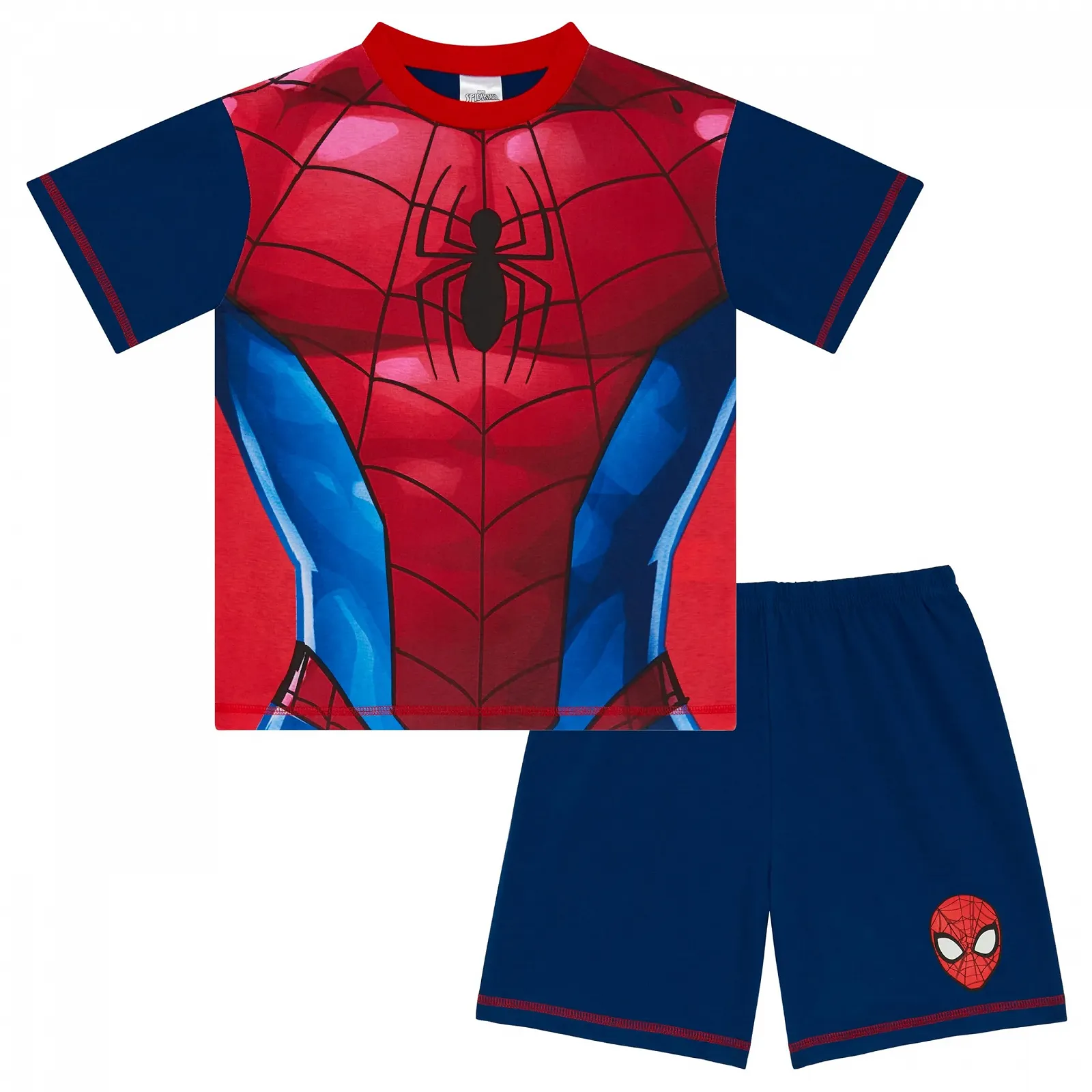 Піжама Marvel Spiderman з короткими рукавами для дітей, 100% бавовна, фото №1