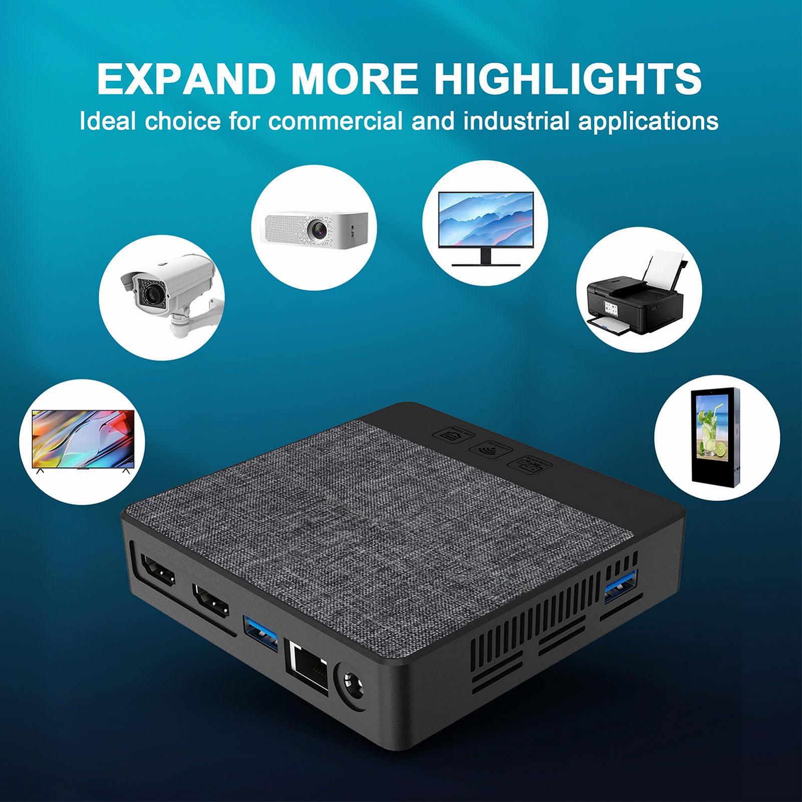 Комп'ютер Tiny PC N4000 6GB/64GB WiFi 4K-2 (EU Plug 6+64G), фото №2