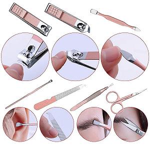 Набір для манікюру та педикюру з кусачками 7 в 1 Сталь, рожевий ціна на synthetic.ua - Фото 1 Набір для манікюру та педикюру з кусачками 7 в 1 Сталь, рожевий synthetic.ua - Фото 1