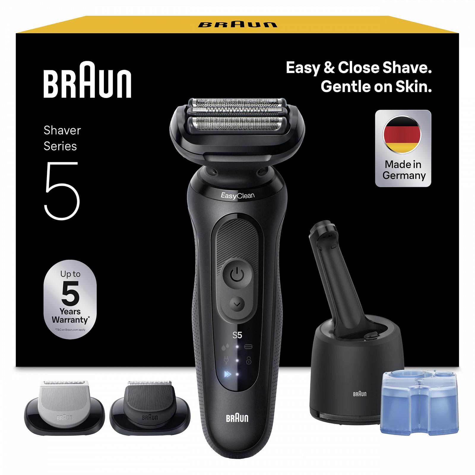 Электробритва мужская Braun Series 5 52-N7650cc влажное и сухое бритье Черная, фото №1 Электробритва мужская Braun Series 5 52-N7650cc влажное и сухое бритье Черная, фото №1