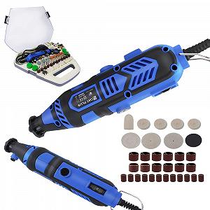 Міні кутова шліфувальна машина з набором із 252 аксесуарів ротаційний набір 135 Вт електрична шліфувальна машина багатофункціональний інструмент з 6-рівневим регулюванням для DIY і чоловіків на День батька - Фото 1