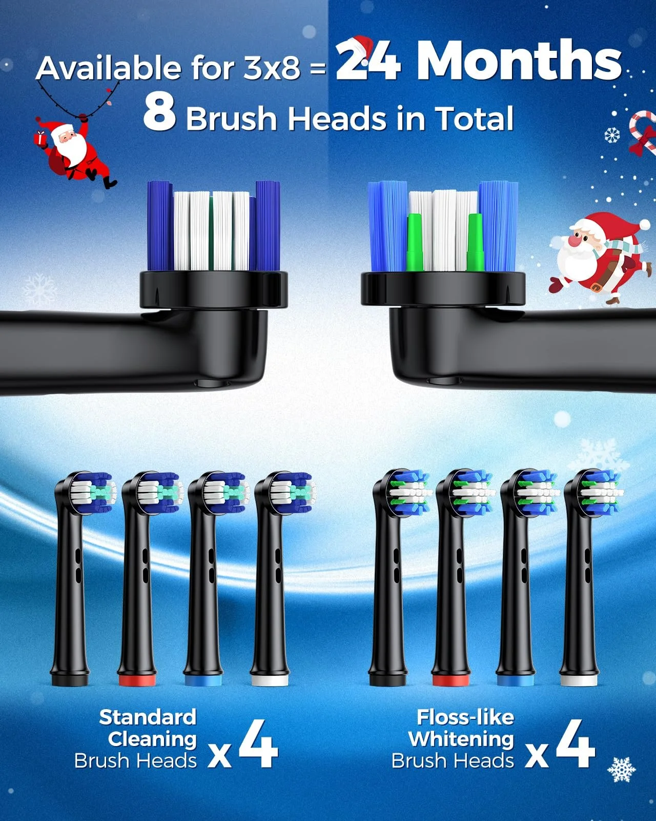 Электрическая зубная щетка TEETHEORY Ротационная 4 режима Черная, фото №4