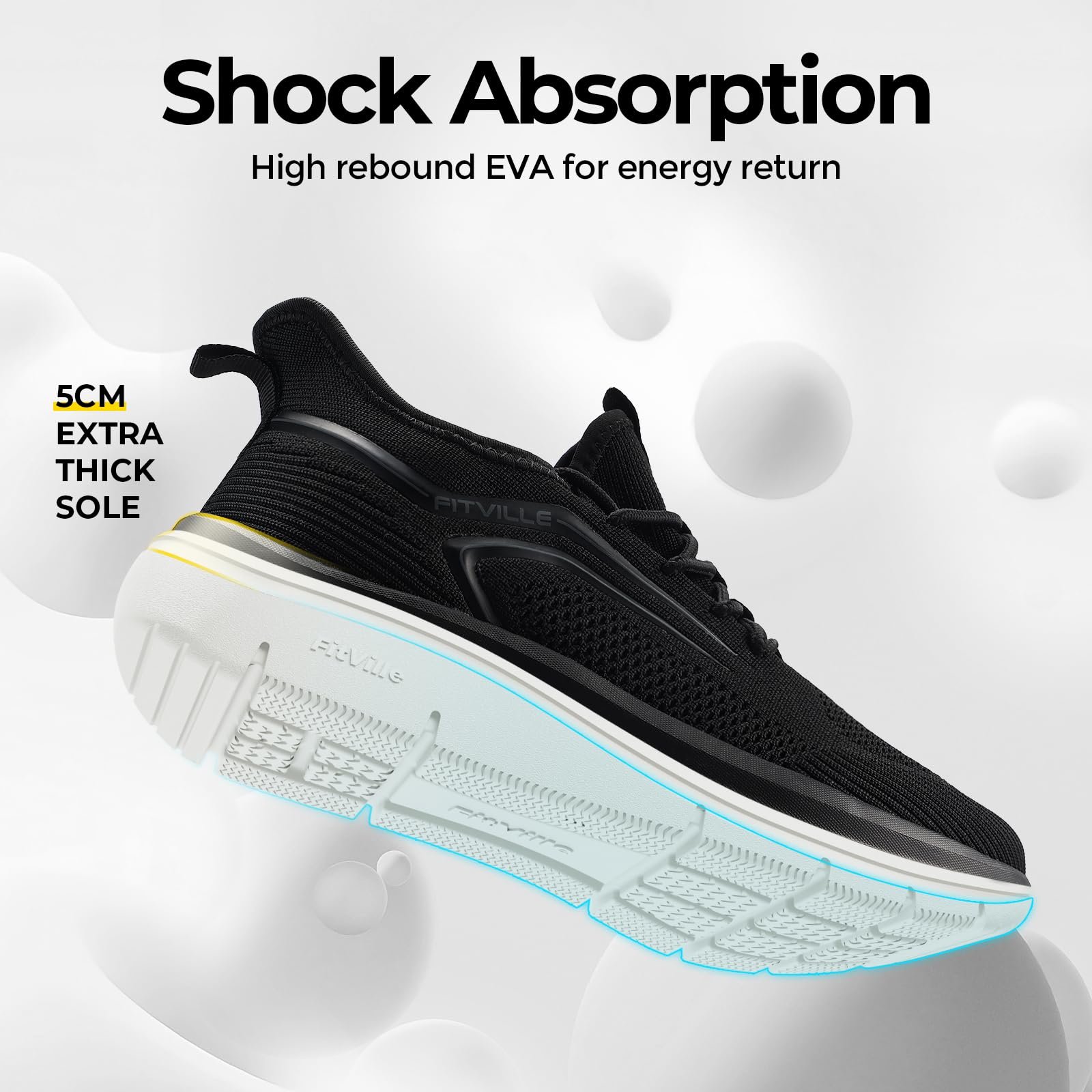 Кросівки FitVille Чоловічі діабетичні надширокі на липучках, фото №2