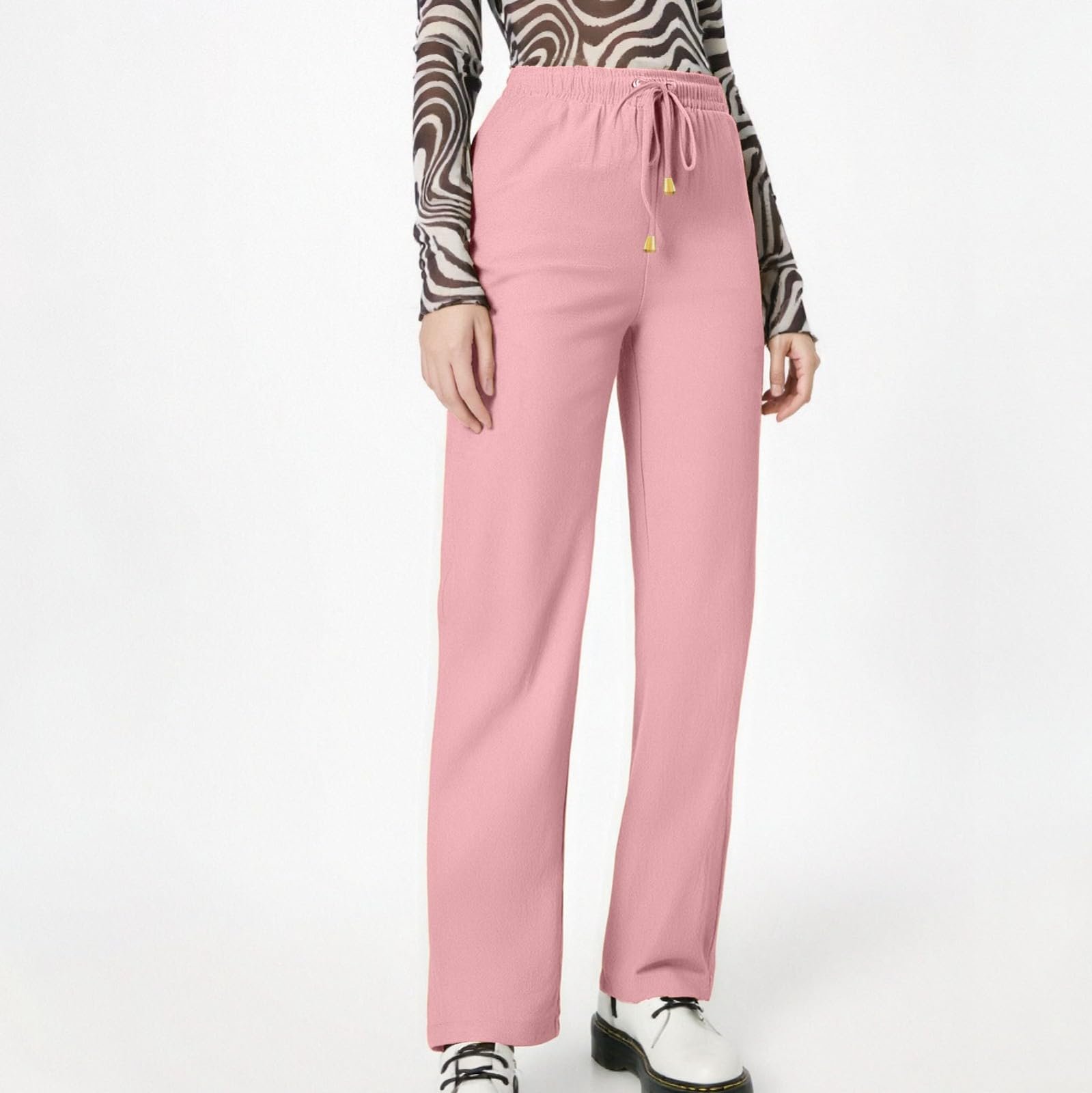 Жіночі еластичні штани з прямими штанинами, фото №4 Жіночі еластичні штани з прямими штанинами, фото №4