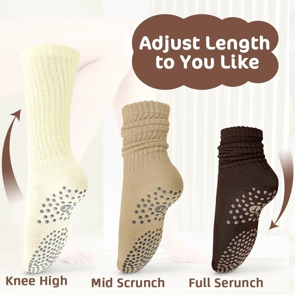 Шкарпетки для пілатесу Жіночі нековзні шкарпетки 3 пари, фото №2 Шкарпетки для пілатесу Жіночі нековзні шкарпетки 3 пари, фото №2