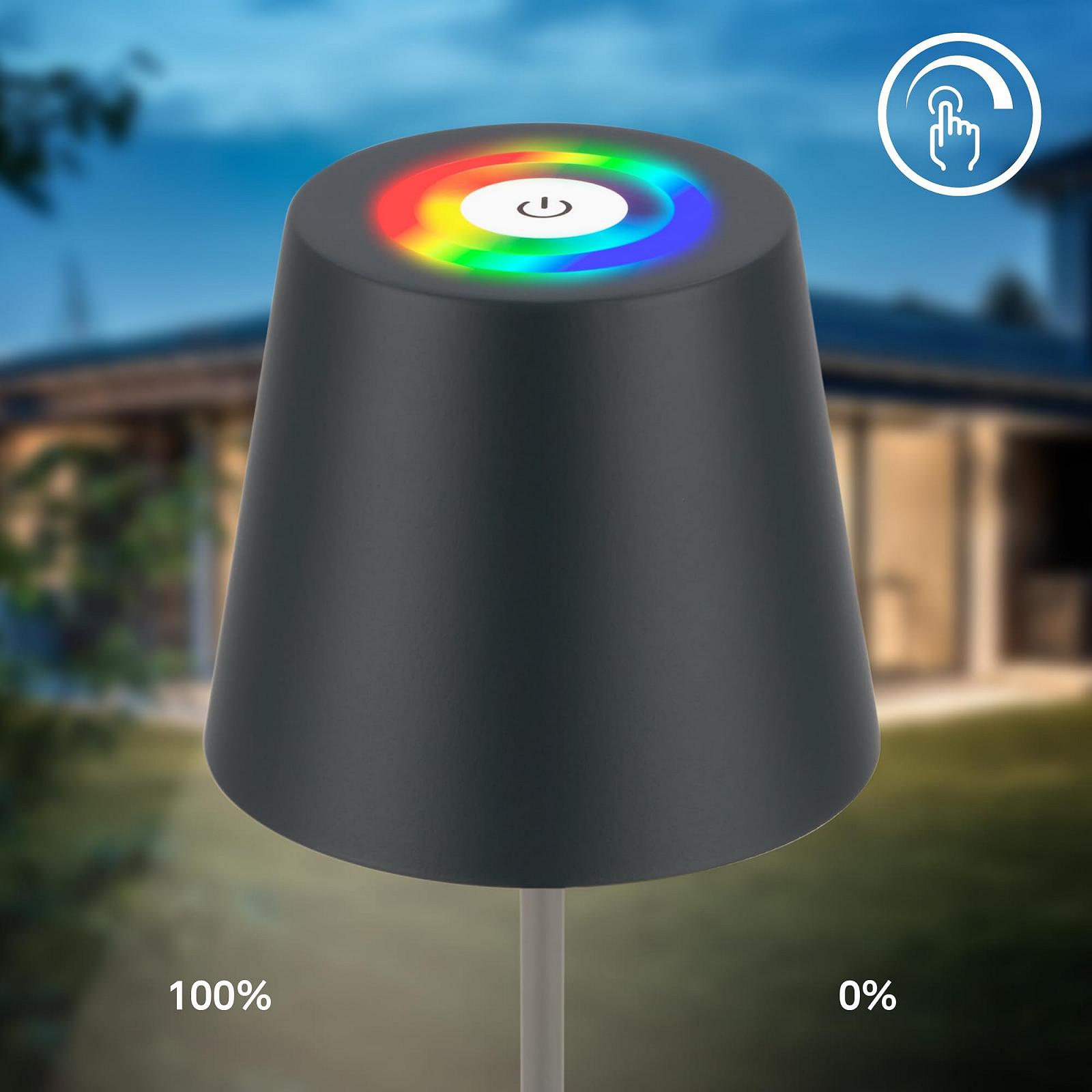 Настільна лампа B.K.Licht 3 in 1 RGBW LED Wireless IP44 Touch Dimmable 36 x 12 см, фото №6