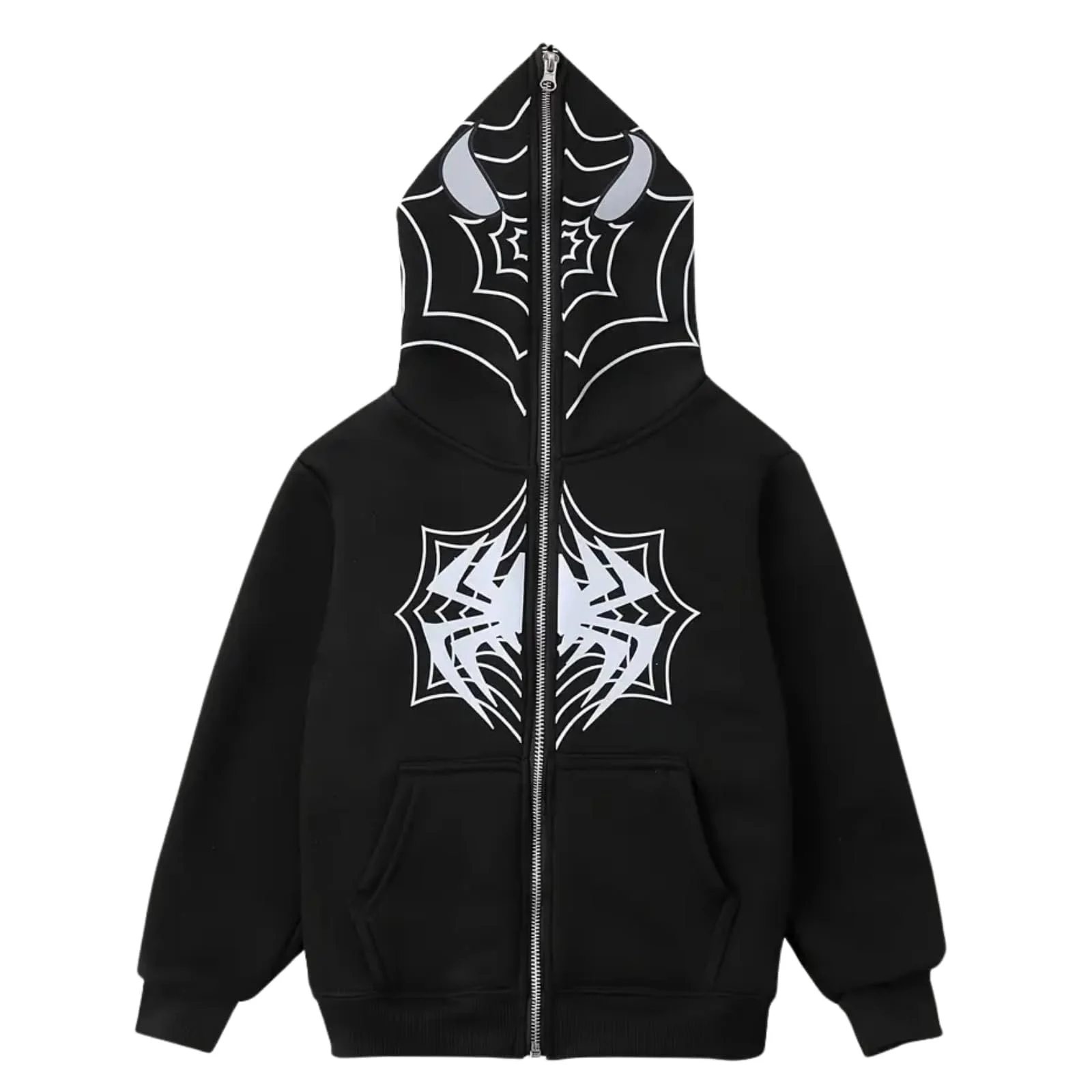 Толстовки BOVOSHA для мальчиков, Детская толстовка на молнии с паутиной, Пуловер с длинными рукавами, фото №1