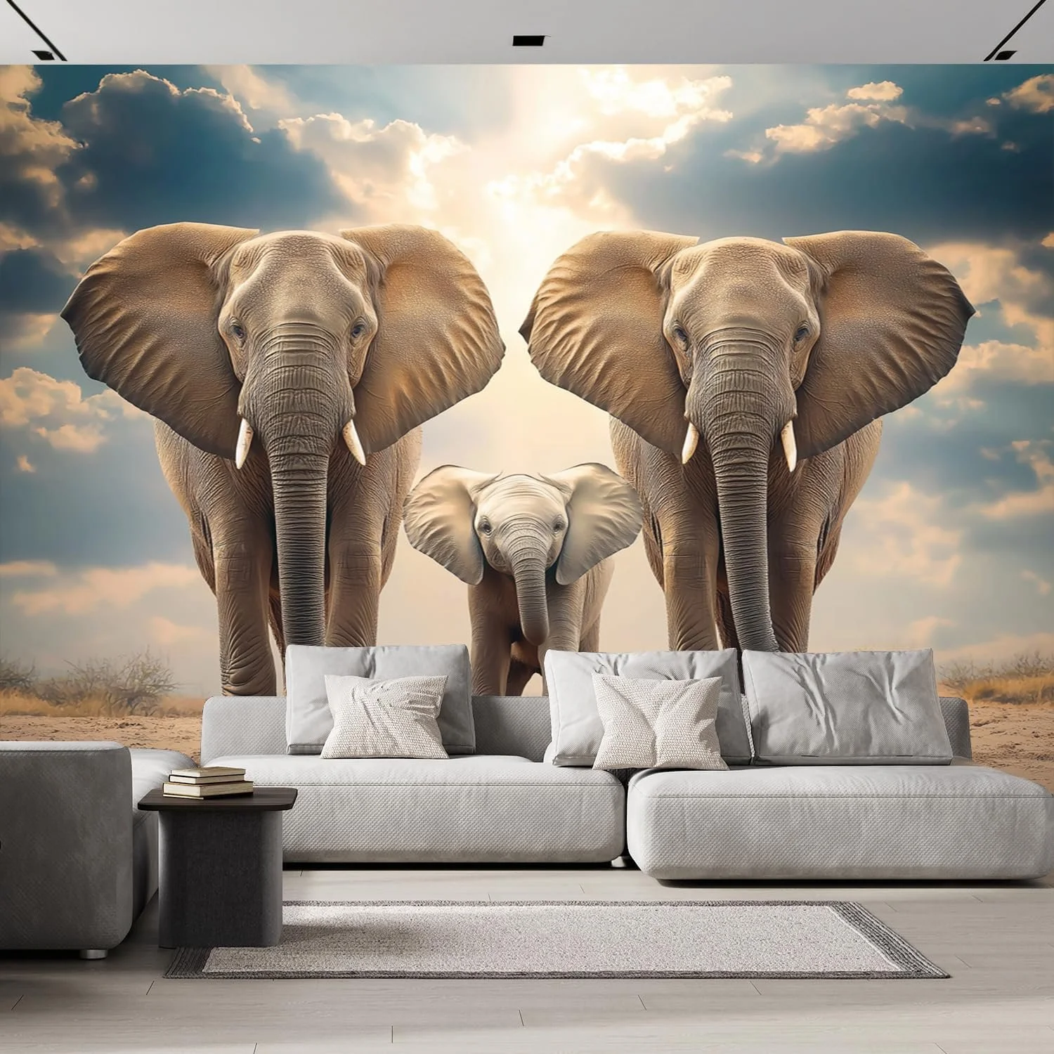 Фотошпалери 3D ефект Слон 350 x 256 см, фото №1