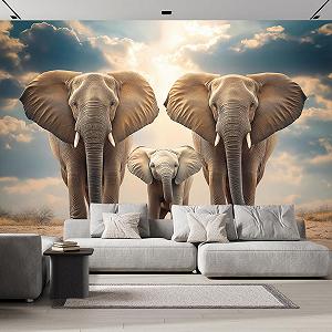 Фотообои 3D эффект Слон 350 x 256 см - Фото 1