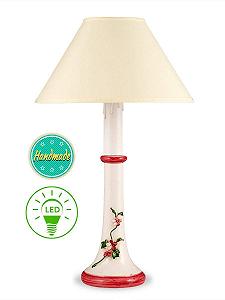 Настільна лампа 4070211 Керамічна Тканинний Абажур 6 W 3000 K Біла Жовта synthetic.ua - Фото 1