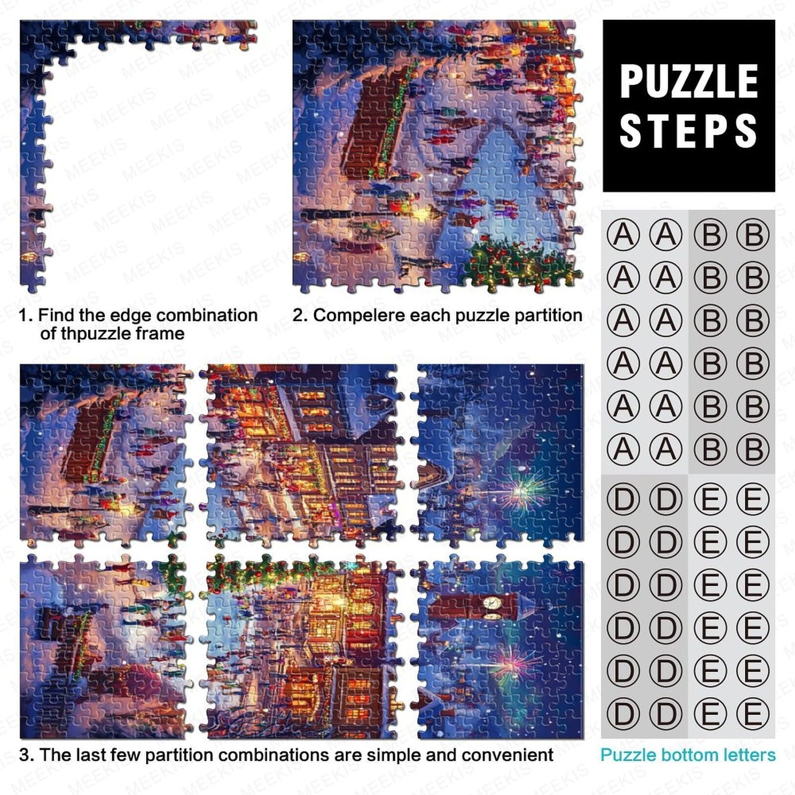 Пазл Christmas Tree 1000 деталей 38 x 26 см, фото №5