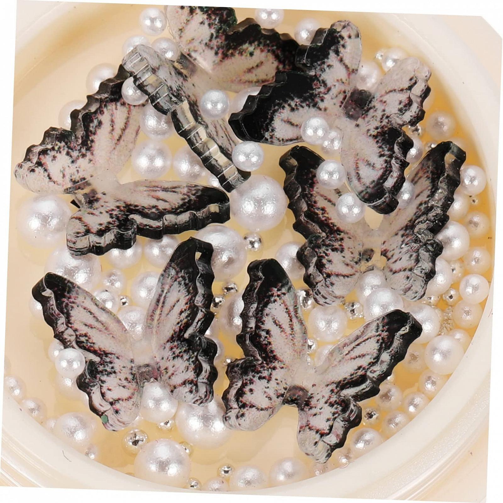 Стразы для ногтей 20 коробок, темные, украшения для ногтей, шармы для ногтей, наклейки для декора ногтей, жемчужные драгоценные камни, смола, фото №3