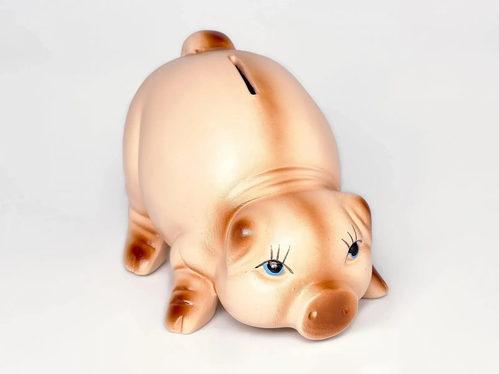 Скарбничка керамічна Порося Традиційна без отвору 19 см, фото №1