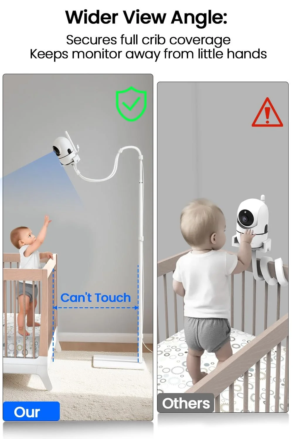 Підлогова стійка Hello Baby HB6550 / HB65 / HB6560 / HB6340 / HB6339 / DXR-8 PRO / DXR-8 з кріпленням 1/4" регульована за висотою, фото №3
